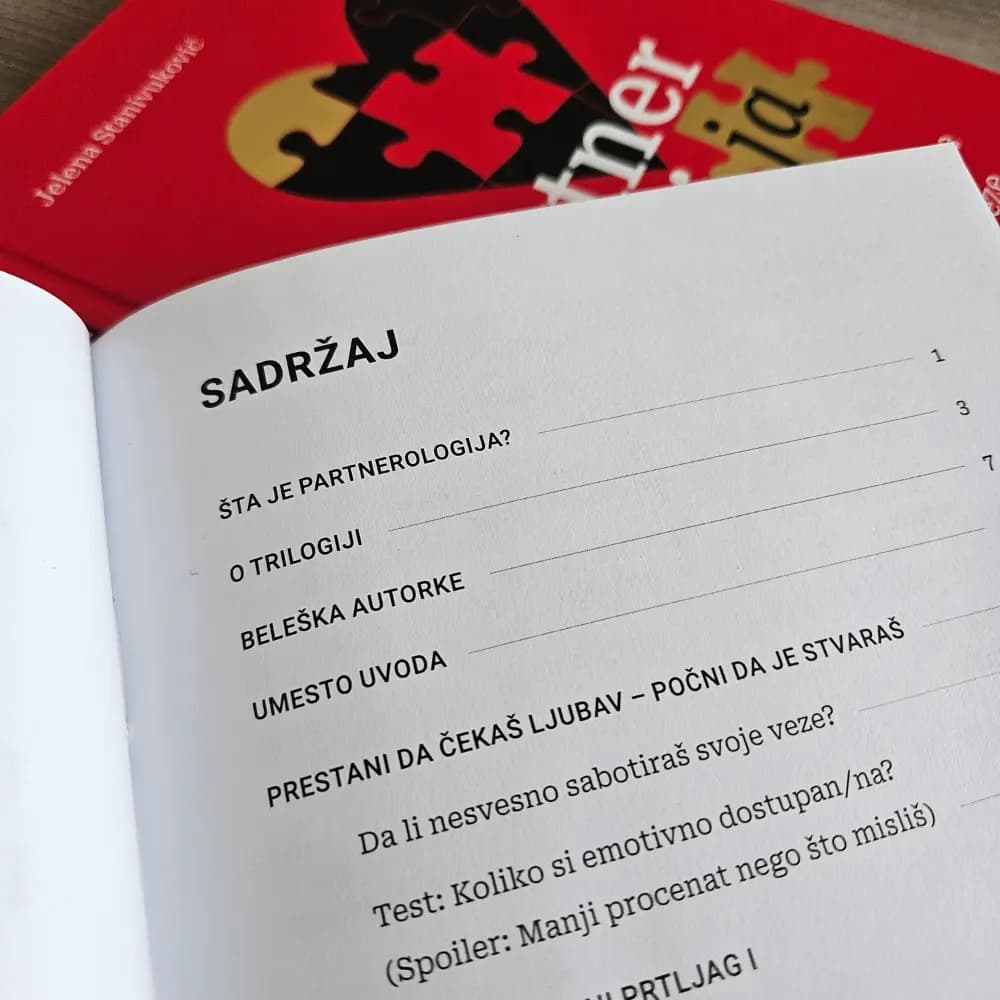 Partnerologija – knjiga Jelene Stanivuković